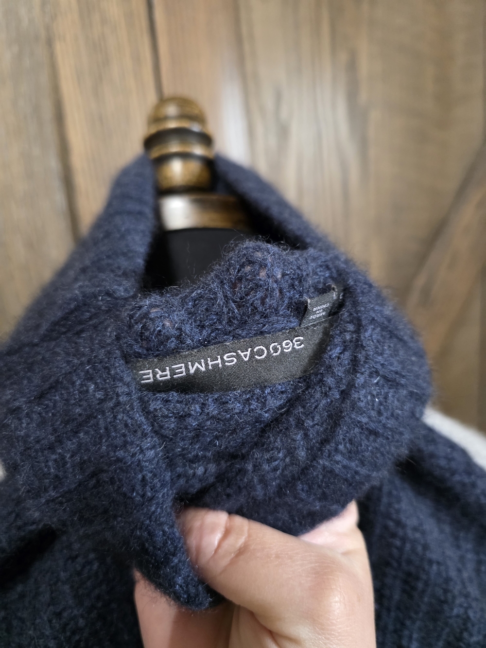 360 Cashmere Colorblock Turtleneck - Picture 4 of 6
